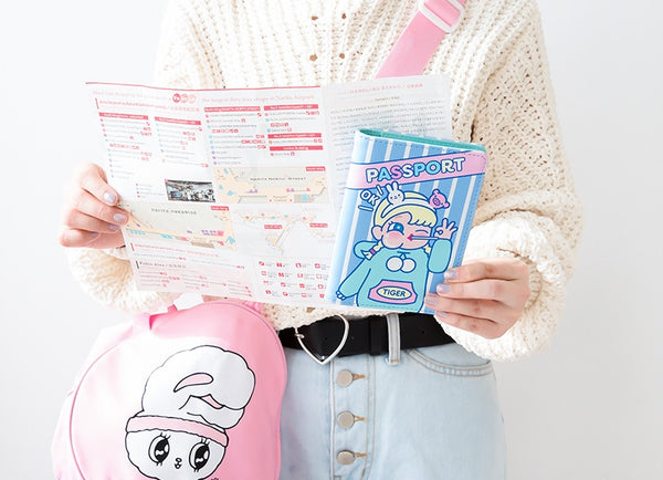 Cutie Girl Ok Ok Passport Cover By Milkjoy