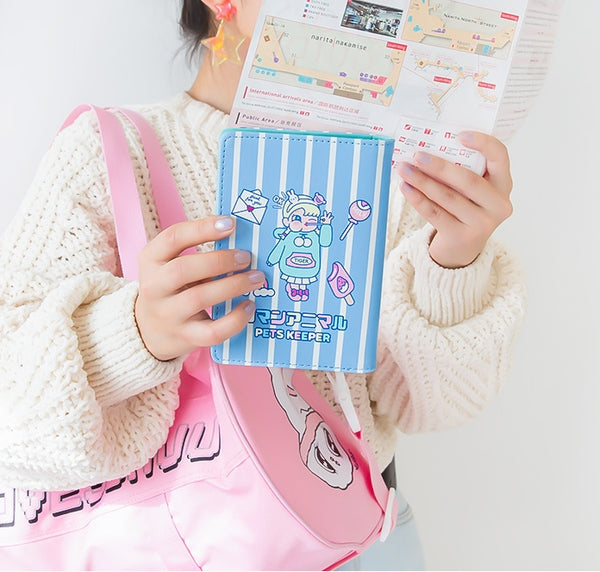 Cutie Girl Ok Ok Passport Cover By Milkjoy