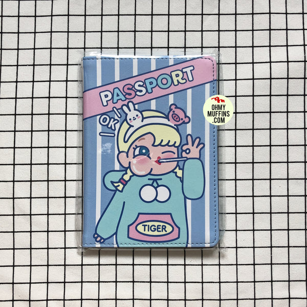 Cutie Girl Ok Ok Passport Cover By Milkjoy