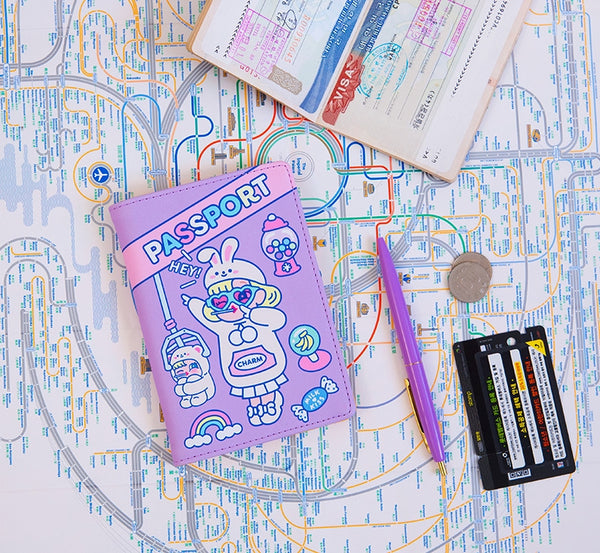 Cutie Girl UFO Catcher Passport Cover By Milkjoy