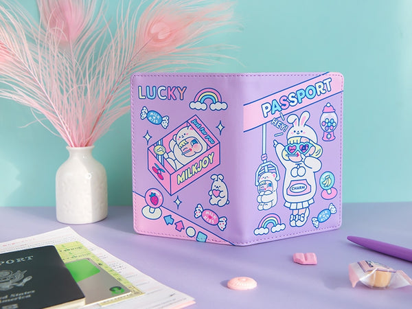 Cutie Girl UFO Catcher Passport Cover By Milkjoy