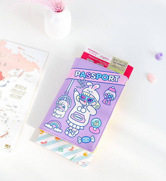 Cutie Girl UFO Catcher Passport Cover By Milkjoy