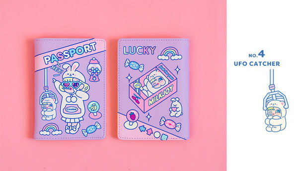 Cutie Girl UFO Catcher Passport Cover By Milkjoy