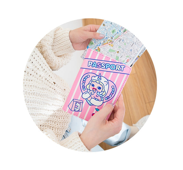 Cutie Girl [Unicorn] Passport Cover By Milkjoy
