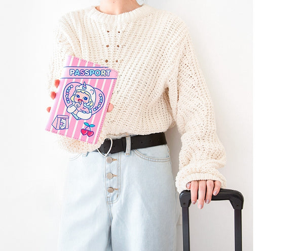 Cutie Girl [Unicorn] Passport Cover By Milkjoy