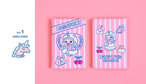 Cutie Girl Unicorn Passport Cover By Milkjoy