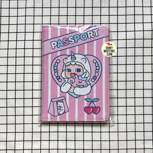 Cutie Girl Unicorn Passport Cover By Milkjoy