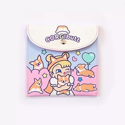 Cutie Girl Corgi Butt Sanitary Holder Pouch By Milkjoy