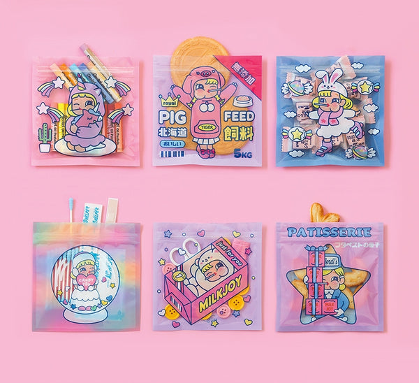 Cutie Girl [Pig Feed] Storage Zipper Bag By Milkjoy