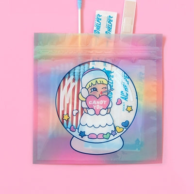 Cutie Girl Crystal Ball Storage Zipper Bag By Milkjoy