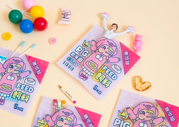 Cutie Girl Pig Feed Storage Zipper Bag By Milkjoy