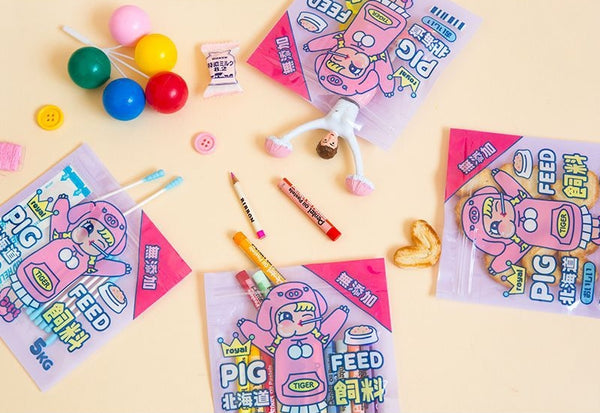 Cutie Girl Pig Feed Storage Zipper Bag By Milkjoy