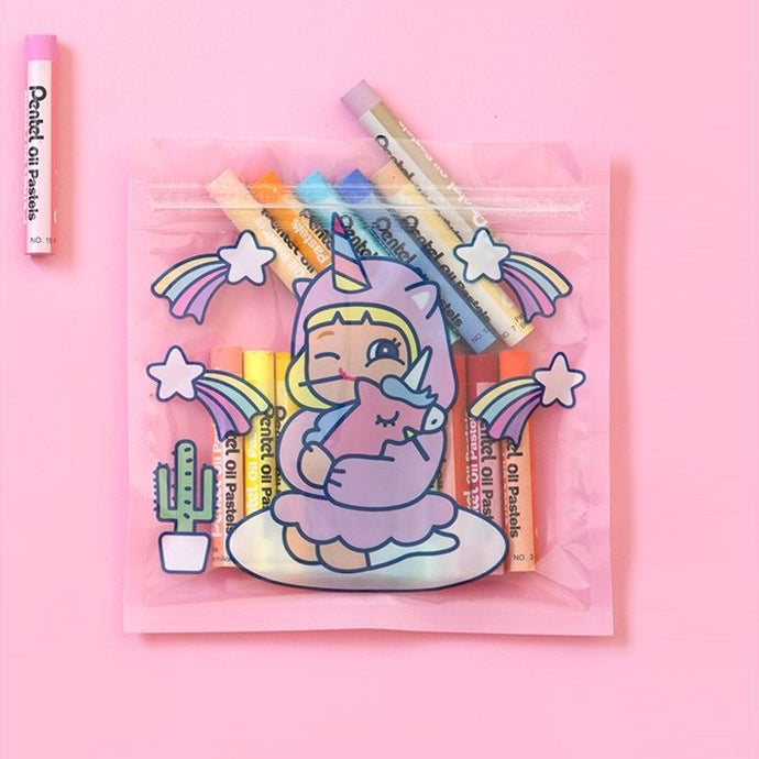 Cutie Girl Unicorn Girl Storage Zipper Bag By Milkjoy