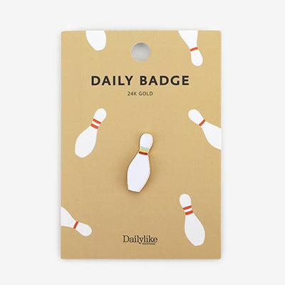 Daily Badge Bowling Pin Pin By Dailylike