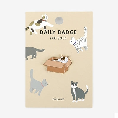 Daily Badge Cat Pin By Dailylike