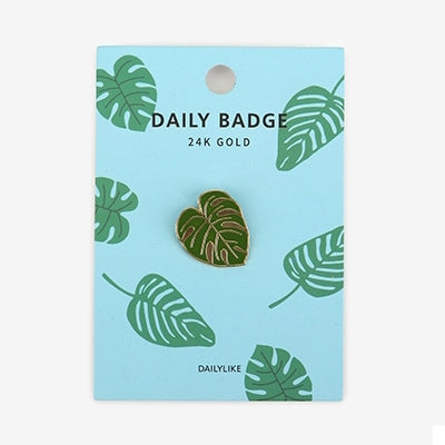 Daily Badge Monstera Pin By Dailylike