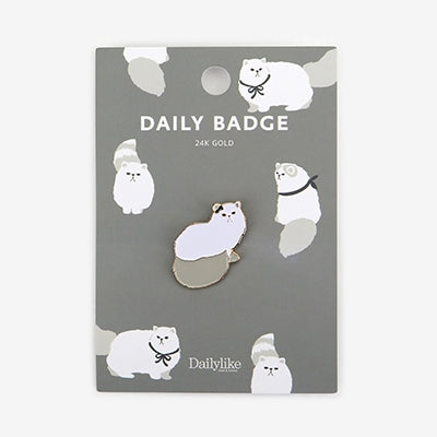 Daily Badge Persian Cat Pin By Dailylike