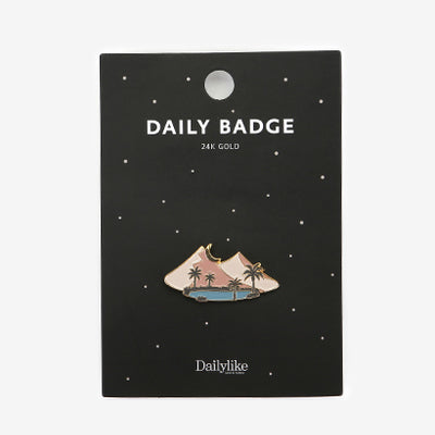 Daily Badge Desert Pin By Dailylike