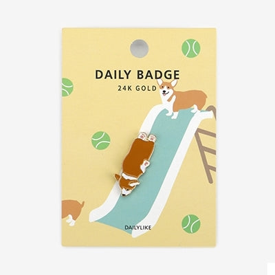 Daily Badge Welsh Corgi Pin By Dailylike
