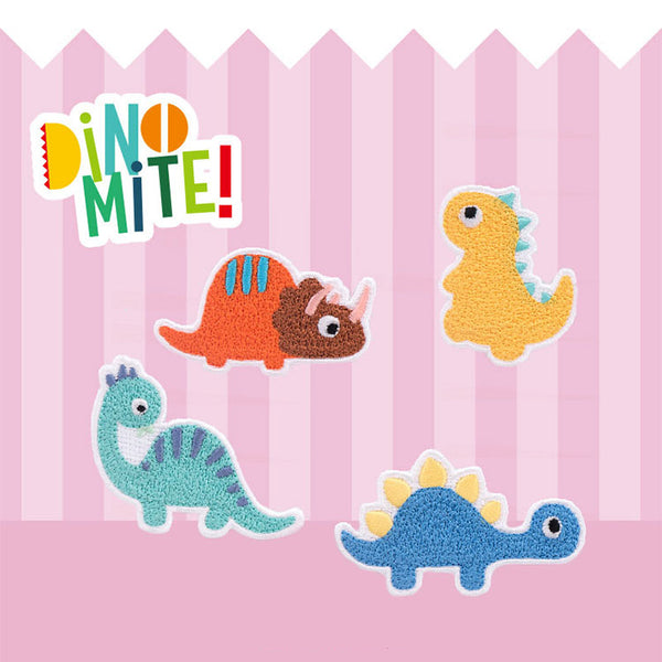 Dinomite [Triceratops] Embroidered Sticker & Iron-On Patch