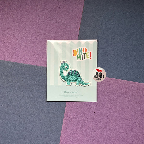 Dinomite [Brotosaurus] Embroidered Sticker & Iron-On Patch