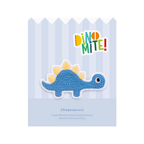 Dinomite [Stegosaurus] Embroidered Sticker & Iron-On Patch