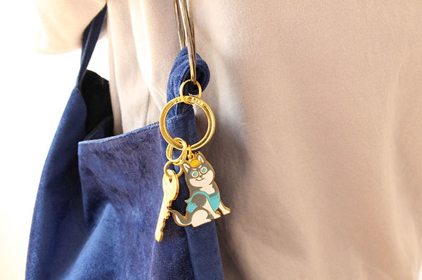 Cute Dog Husky Key Chain By U-Pick
