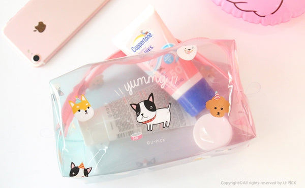 Transparent Box Dogs Pouch By U-Pick