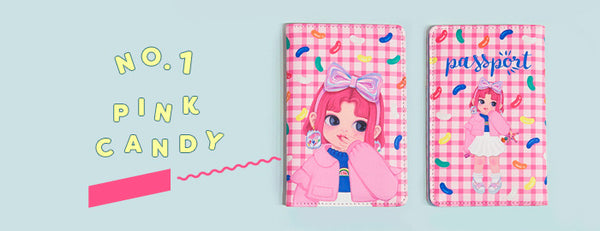 Dolly Girl [Pink Candy] Passport Cover By Milkjoy