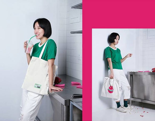 Fruit Dragon Fruit Tote Bag By 小野 Xaoye