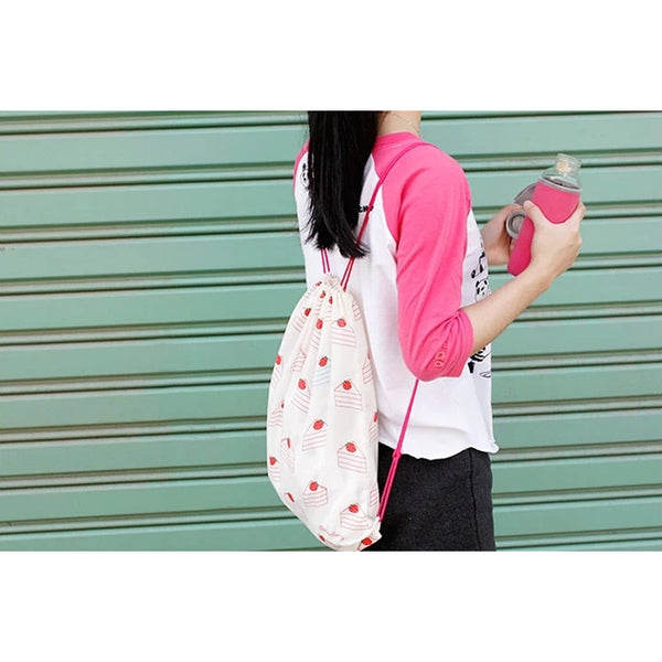 Drawstring [Cake] Backpack By U-Pick