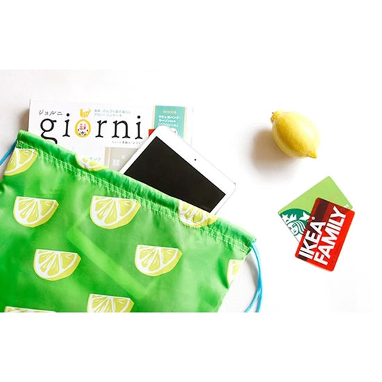 Drawstring [Lemon] Backpack By U-Pick