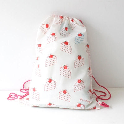 Drawstring [Cake] Backpack By U-Pick