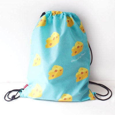Drawstring [Cheese] Backpack By U-Pick