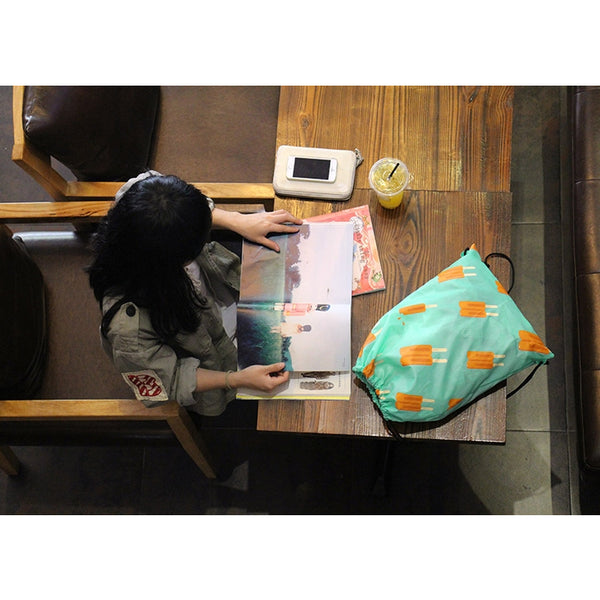 Drawstring [Popsicle] Backpack By U-Pick