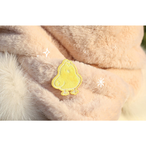Dream Forest [ Baby Chick ] Embroidered Sticker & Iron-On Patch