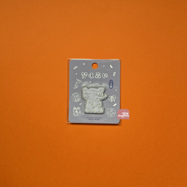 Dream Forest [ Baby Elephant ] Embroidered Sticker & Iron-On Patch