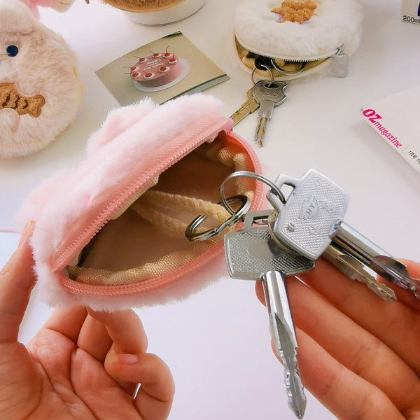 Dudu [Pink Pig] Coin & Key Pouch By Milkjoy