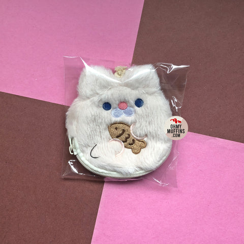 Dudu [Beige Cat] Coin & Key Pouch By Milkjoy