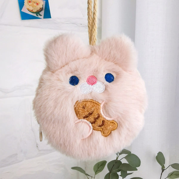 Dudu [Beige Cat] Coin & Key Pouch By Milkjoy