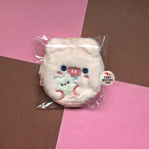 Dudu [Pink Pig] Coin & Key Pouch By Milkjoy