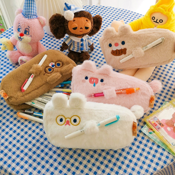 Dudu [Beige Cat] Pencil Case By Milkjoy
