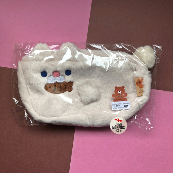 Dudu [Beige Cat] Pencil Case By Milkjoy