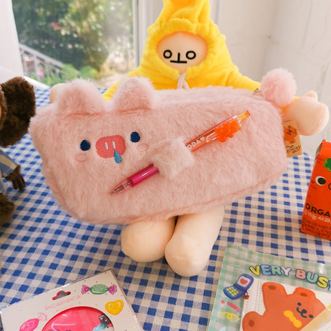 Dudu [Pink Pig] Pencil Case By Milkjoy