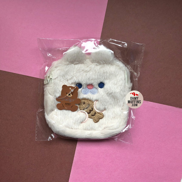 Dudu [Beige Cat] Sanitary Pouch By Milkjoy