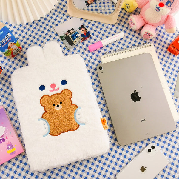 Dudu [White Rabbit] Tablet Sleeve By Milkjoy