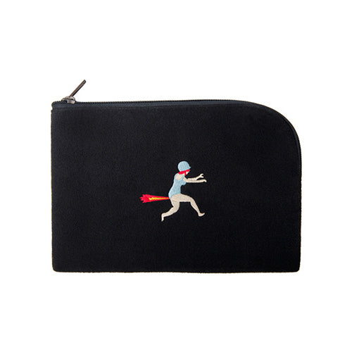 Embroidered Gas Sleeve Pouch By YIZI STORE