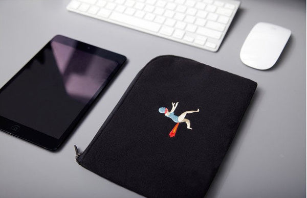 Embroidered [Gas] Sleeve Pouch By YIZI STORE