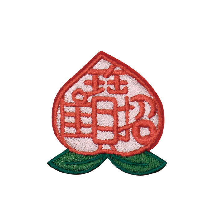 Embroidery Brooch Peach By U-Pick