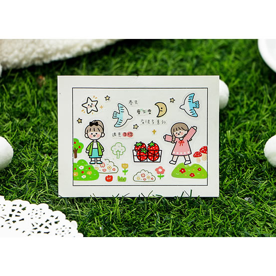 Everyday Life [Pink] Stick Me Stickers